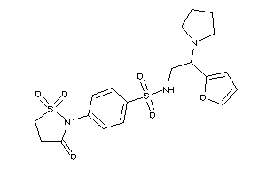 N-[2-(2-furyl)-2-pyrrolidino-ethyl]-4-(1,1,3-triketo-1,2-thiazolidin-2-yl)benzenesulfonamide