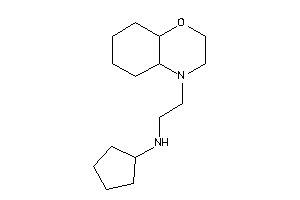 2-(2,3,4a,5,6,7,8,8a-octahydrobenzo[b][1,4]oxazin-4-yl)ethyl-cyclopentyl-amine