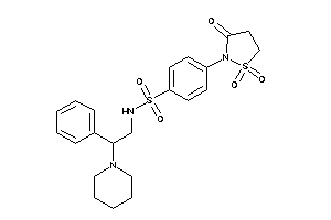 N-(2-phenyl-2-piperidino-ethyl)-4-(1,1,3-triketo-1,2-thiazolidin-2-yl)benzenesulfonamide