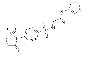 N-isoxazol-3-yl-2-[[4-(1,1,3-triketo-1,2-thiazolidin-2-yl)phenyl]sulfonylamino]acetamide