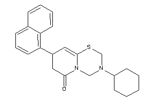 3-cyclohexyl-8-(1-naphthyl)-2,4,7,8-tetrahydropyrido[2,1-b][1,3,5]thiadiazin-6-one