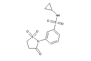Image of N-cyclopropyl-3-(1,1,3-triketo-1,2-thiazolidin-2-yl)benzenesulfonamide