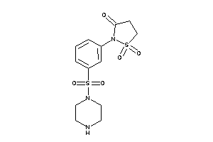 Image of 1,1-diketo-2-(3-piperazinosulfonylphenyl)-1,2-thiazolidin-3-one