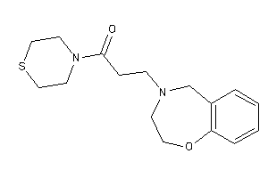 3-(3,5-dihydro-2H-1,4-benzoxazepin-4-yl)-1-thiomorpholino-propan-1-one