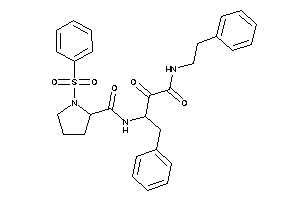 N-[1-benzyl-2,3-diketo-3-(phenethylamino)propyl]-1-besyl-pyrrolidine-2-carboxamide