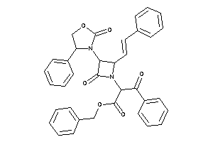 3-keto-2-[2-keto-3-(2-keto-4-phenyl-oxazolidin-3-yl)-4-styryl-azetidin-1-yl]-3-phenyl-propionic Acid Benzyl Ester
