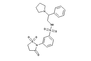 N-(2-phenyl-2-pyrrolidino-ethyl)-3-(1,1,3-triketo-1,2-thiazolidin-2-yl)benzenesulfonamide