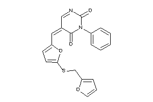 5-[[5-(2-furfurylthio)-2-furyl]methylene]-3-phenyl-pyrimidine-2,4-quinone