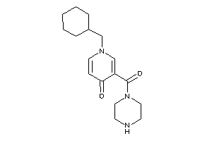 1-(cyclohexylmethyl)-3-(piperazine-1-carbonyl)-4-pyridone