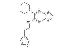 Image of (6-piperidinofurazano[3,4-b]pyrazin-5-yl)-[2-(1H-pyrazol-4-yl)ethyl]amine