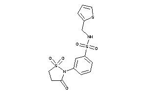Image of N-(2-thenyl)-3-(1,1,3-triketo-1,2-thiazolidin-2-yl)benzenesulfonamide