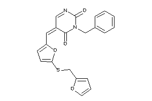 3-benzyl-5-[[5-(2-furfurylthio)-2-furyl]methylene]pyrimidine-2,4-quinone