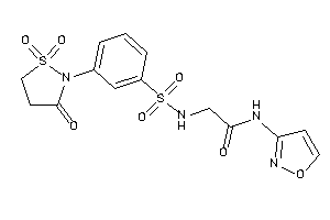 N-isoxazol-3-yl-2-[[3-(1,1,3-triketo-1,2-thiazolidin-2-yl)phenyl]sulfonylamino]acetamide