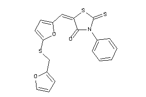 5-[[5-(2-furfurylthio)-2-furyl]methylene]-3-phenyl-2-thioxo-thiazolidin-4-one