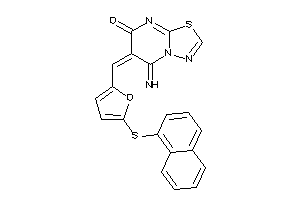 5-imino-6-[[5-(1-naphthylthio)-2-furyl]methylene]-[1,3,4]thiadiazolo[3,2-a]pyrimidin-7-one