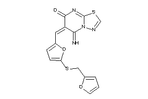 6-[[5-(2-furfurylthio)-2-furyl]methylene]-5-imino-[1,3,4]thiadiazolo[3,2-a]pyrimidin-7-one