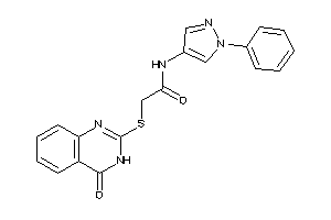 2-[(4-keto-3H-quinazolin-2-yl)thio]-N-(1-phenylpyrazol-4-yl)acetamide