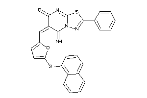 5-imino-6-[[5-(1-naphthylthio)-2-furyl]methylene]-2-phenyl-[1,3,4]thiadiazolo[3,2-a]pyrimidin-7-one