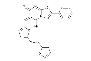 6-[[5-(2-furfurylthio)-2-furyl]methylene]-5-imino-2-phenyl-[1,3,4]thiadiazolo[3,2-a]pyrimidin-7-one