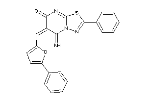 5-imino-2-phenyl-6-[(5-phenyl-2-furyl)methylene]-[1,3,4]thiadiazolo[3,2-a]pyrimidin-7-one