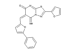 2-(2-furyl)-5-imino-6-[(5-phenyl-2-furyl)methylene]-[1,3,4]thiadiazolo[3,2-a]pyrimidin-7-one