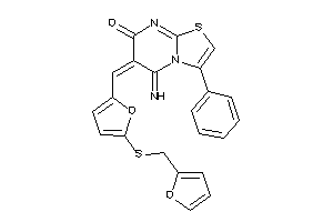 6-[[5-(2-furfurylthio)-2-furyl]methylene]-5-imino-3-phenyl-thiazolo[3,2-a]pyrimidin-7-one