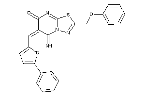 5-imino-2-(phenoxymethyl)-6-[(5-phenyl-2-furyl)methylene]-[1,3,4]thiadiazolo[3,2-a]pyrimidin-7-one