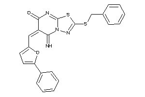 2-(benzylthio)-5-imino-6-[(5-phenyl-2-furyl)methylene]-[1,3,4]thiadiazolo[3,2-a]pyrimidin-7-one