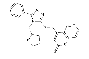 4-[[[5-phenyl-4-(tetrahydrofurfuryl)-1,2,4-triazol-3-yl]thio]methyl]coumarin