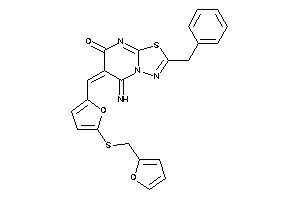 2-benzyl-6-[[5-(2-furfurylthio)-2-furyl]methylene]-5-imino-[1,3,4]thiadiazolo[3,2-a]pyrimidin-7-one