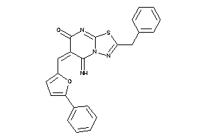 2-benzyl-5-imino-6-[(5-phenyl-2-furyl)methylene]-[1,3,4]thiadiazolo[3,2-a]pyrimidin-7-one