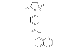 N-(8-quinolyl)-4-(1,1,3-triketo-1,2-thiazolidin-2-yl)benzamide