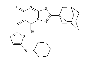 2-(1-adamantyl)-6-[[5-(cyclohexylthio)-2-furyl]methylene]-5-imino-[1,3,4]thiadiazolo[3,2-a]pyrimidin-7-one