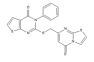 Image of 2-[(5-ketothiazolo[3,2-a]pyrimidin-7-yl)methylthio]-3-phenyl-thieno[2,3-d]pyrimidin-4-one