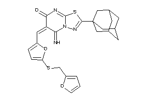 2-(1-adamantyl)-6-[[5-(2-furfurylthio)-2-furyl]methylene]-5-imino-[1,3,4]thiadiazolo[3,2-a]pyrimidin-7-one