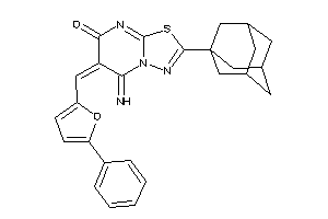 2-(1-adamantyl)-5-imino-6-[(5-phenyl-2-furyl)methylene]-[1,3,4]thiadiazolo[3,2-a]pyrimidin-7-one