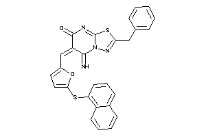 2-benzyl-5-imino-6-[[5-(1-naphthylthio)-2-furyl]methylene]-[1,3,4]thiadiazolo[3,2-a]pyrimidin-7-one