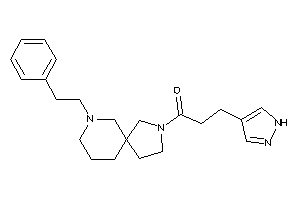 1-(7-phenethyl-3,7-diazaspiro[4.5]decan-3-yl)-3-(1H-pyrazol-4-yl)propan-1-one