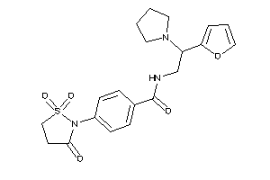 N-[2-(2-furyl)-2-pyrrolidino-ethyl]-4-(1,1,3-triketo-1,2-thiazolidin-2-yl)benzamide