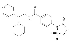 N-(2-phenyl-2-piperidino-ethyl)-4-(1,1,3-triketo-1,2-thiazolidin-2-yl)benzamide