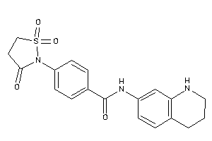 N-(1,2,3,4-tetrahydroquinolin-7-yl)-4-(1,1,3-triketo-1,2-thiazolidin-2-yl)benzamide