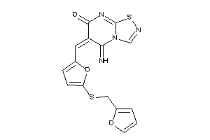 Image of 6-[[5-(2-furfurylthio)-2-furyl]methylene]-5-imino-[1,2,4]thiadiazolo[4,5-a]pyrimidin-7-one