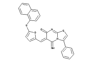 5-imino-6-[[5-(1-naphthylthio)-2-furyl]methylene]-3-phenyl-thiazolo[3,2-a]pyrimidin-7-one