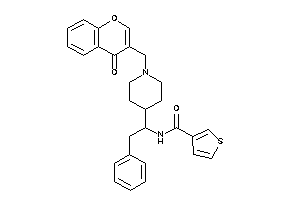 N-[1-[1-[(4-ketochromen-3-yl)methyl]-4-piperidyl]-2-phenyl-ethyl]thiophene-3-carboxamide