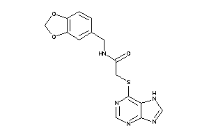 N-piperonyl-2-(7H-purin-6-ylthio)acetamide