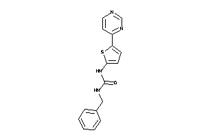 1-benzyl-3-[5-(4-pyrimidyl)-2-thienyl]urea