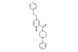 1-phenethyl-3-(4-phenylpiperazine-1-carbonyl)-4-pyridone