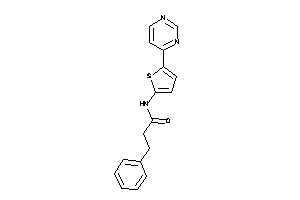 3-phenyl-N-[5-(4-pyrimidyl)-2-thienyl]propionamide