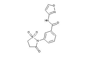 Image of N-isoxazol-3-yl-3-(1,1,3-triketo-1,2-thiazolidin-2-yl)benzamide
