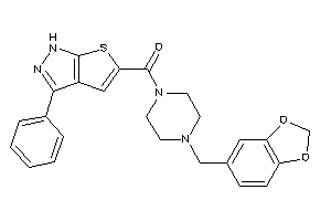 (3-phenyl-1H-thieno[2,3-c]pyrazol-5-yl)-(4-piperonylpiperazino)methanone